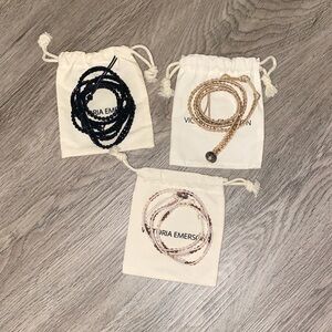 Lot 3 Victoria Emerson Wrap Bracelets